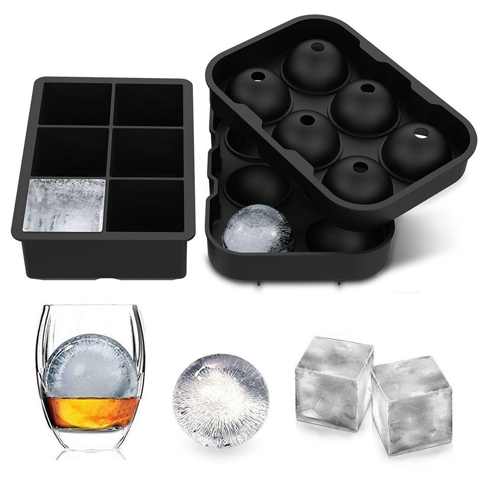 Coaster Mold Round - 4/6 Grid Big Ball Square Ice