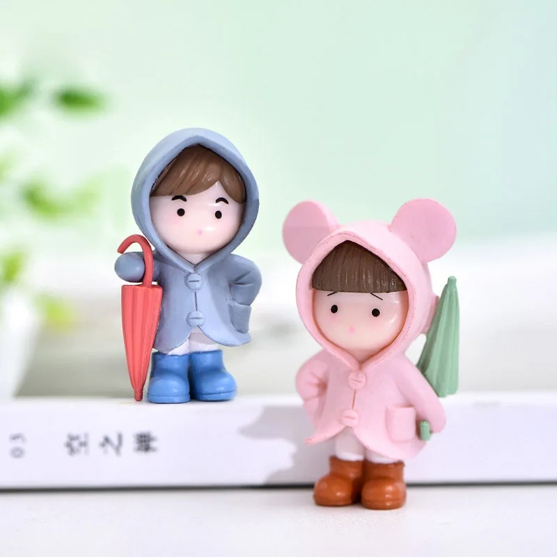 4pc Umbrella Raincoat Girl Boy - Resin Craft Ideas ulasan dan harga
