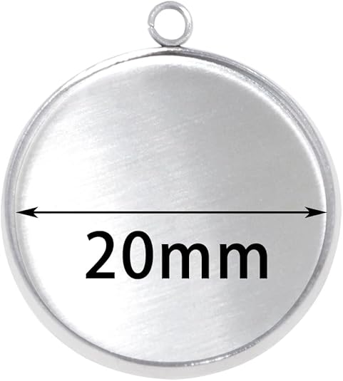 20 Pieces Stainless Steel Roun - Resin Crafts Diy ulasan dan harga