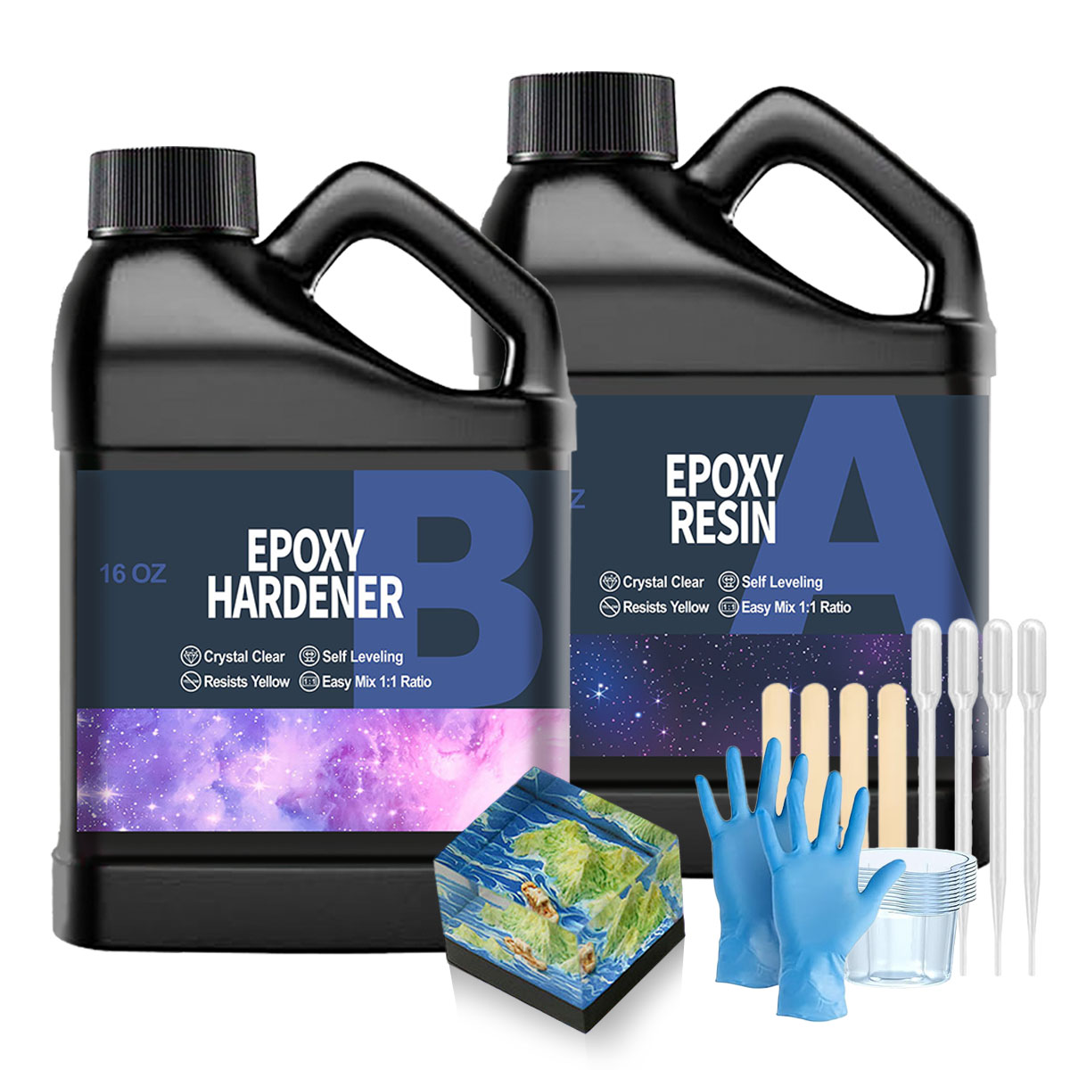 32OZ Clear Epoxy Resin Kit, No - Resin Jewelry Kit ulasan dan harga