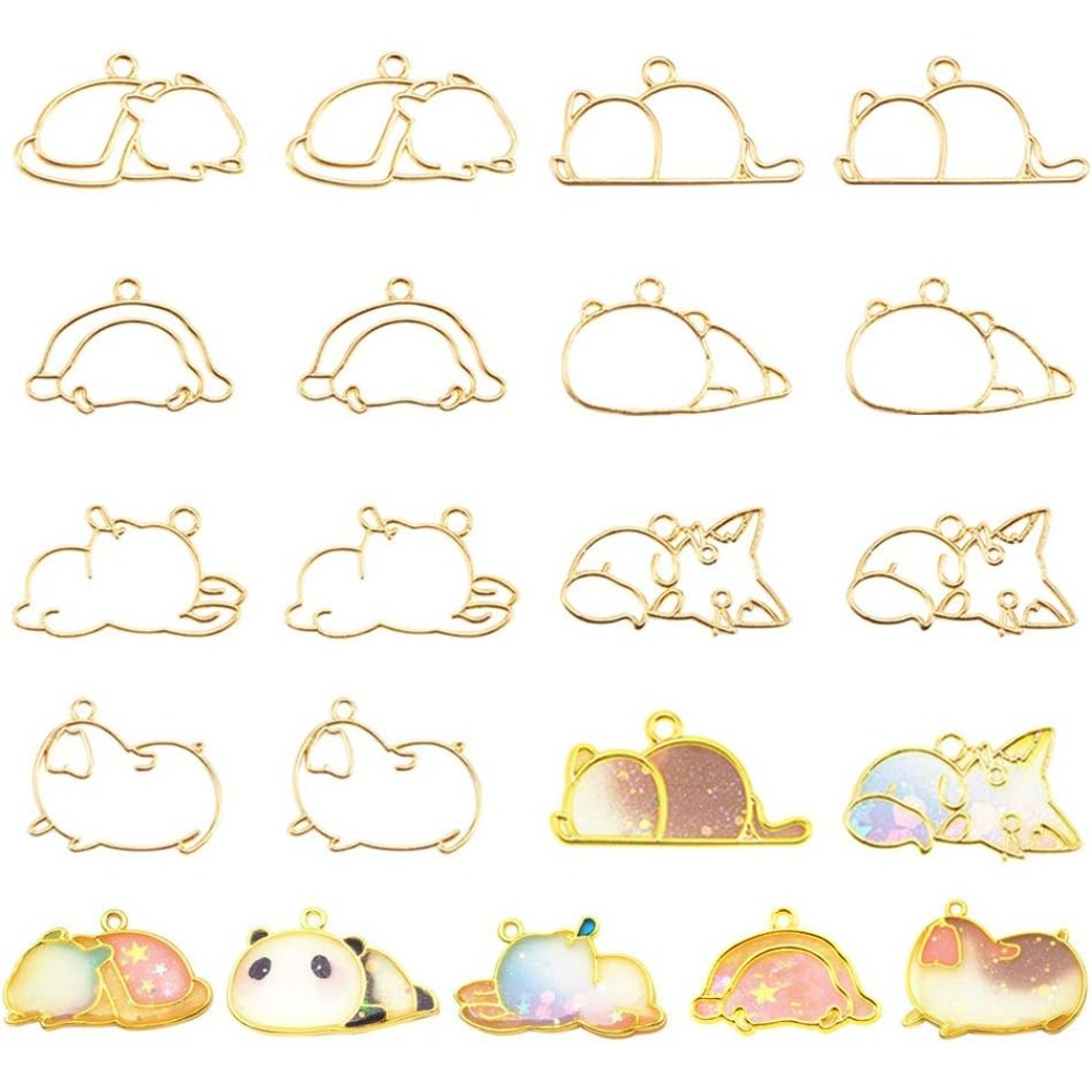 14pcs Hibernator Theme Open Be - Resin Jewelry Kit ulasan dan harga