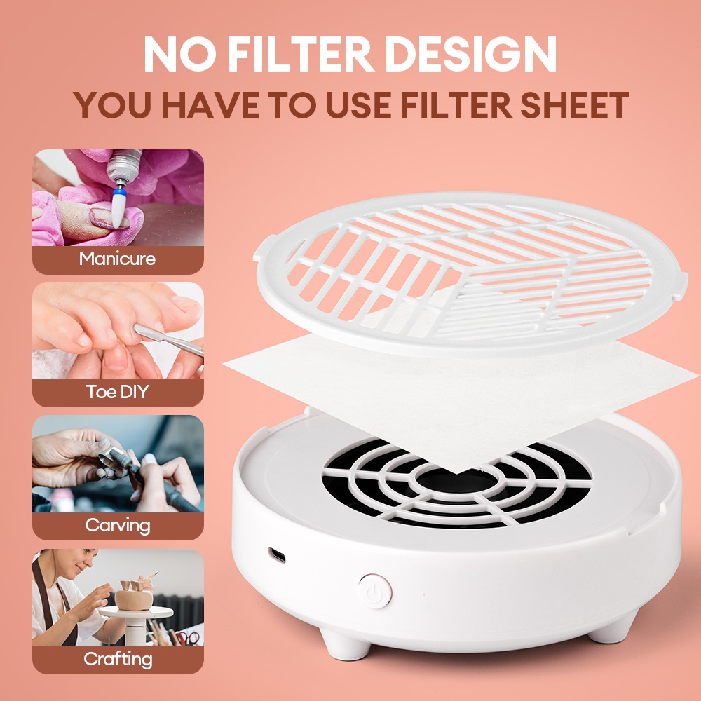 3700RPM Mini Nail Dust Extract - Vacuum Chamber Small ulasan dan harga