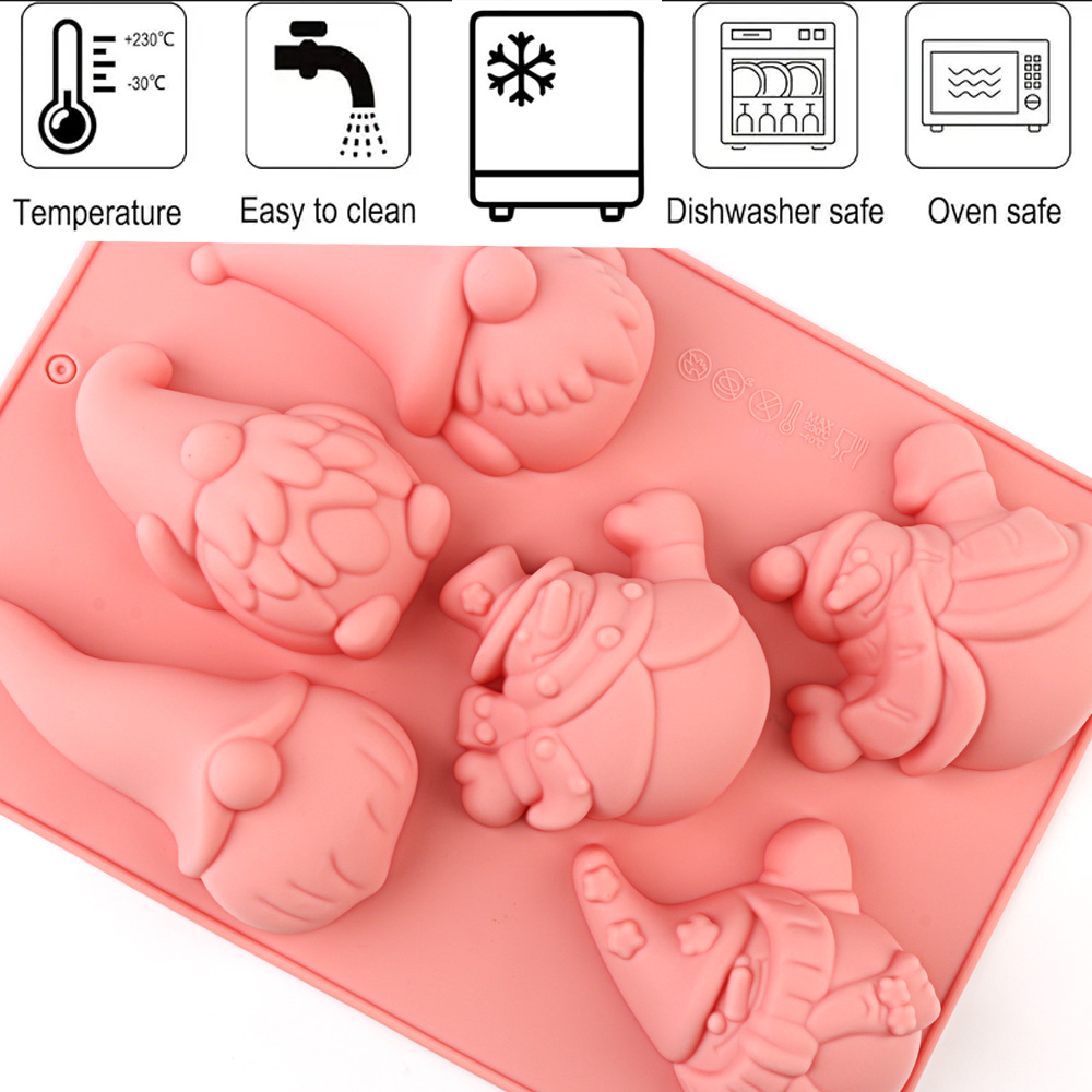 6-Cavity Christmas Gnome Cake  - Resin Craft Ideas ulasan dan harga