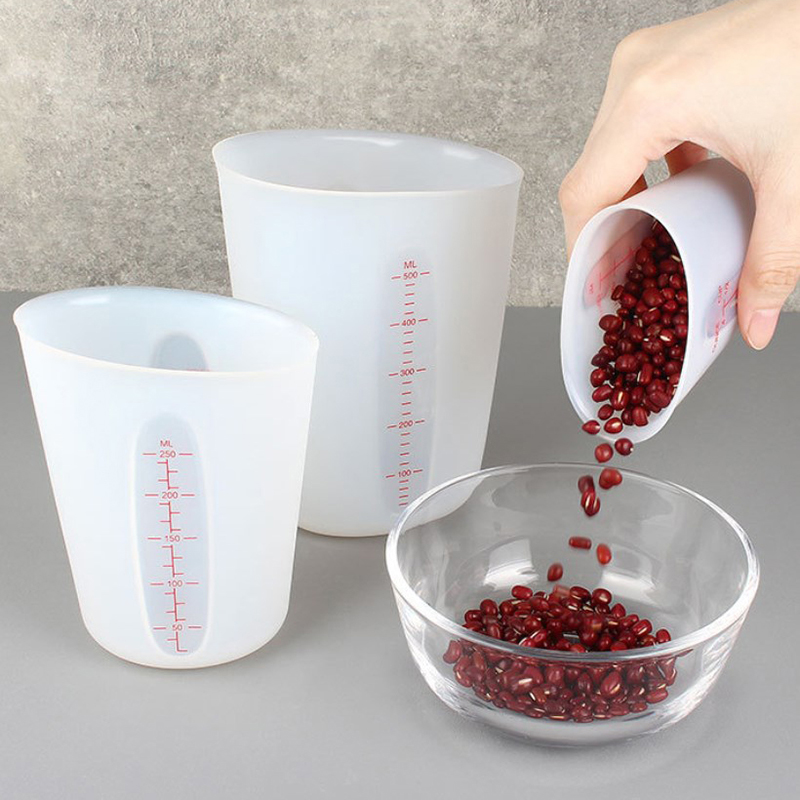 125/250/500ml Silicone Measuri - Mixing Cup Silicone ulasan dan harga