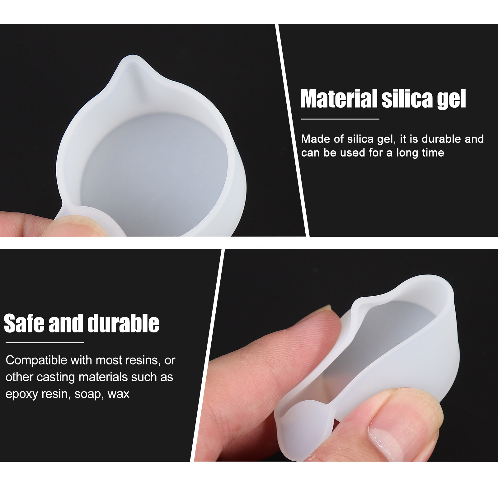 1Set Silicone DIY Epoxy Dispen - Mixing Cup Silicone ulasan dan harga