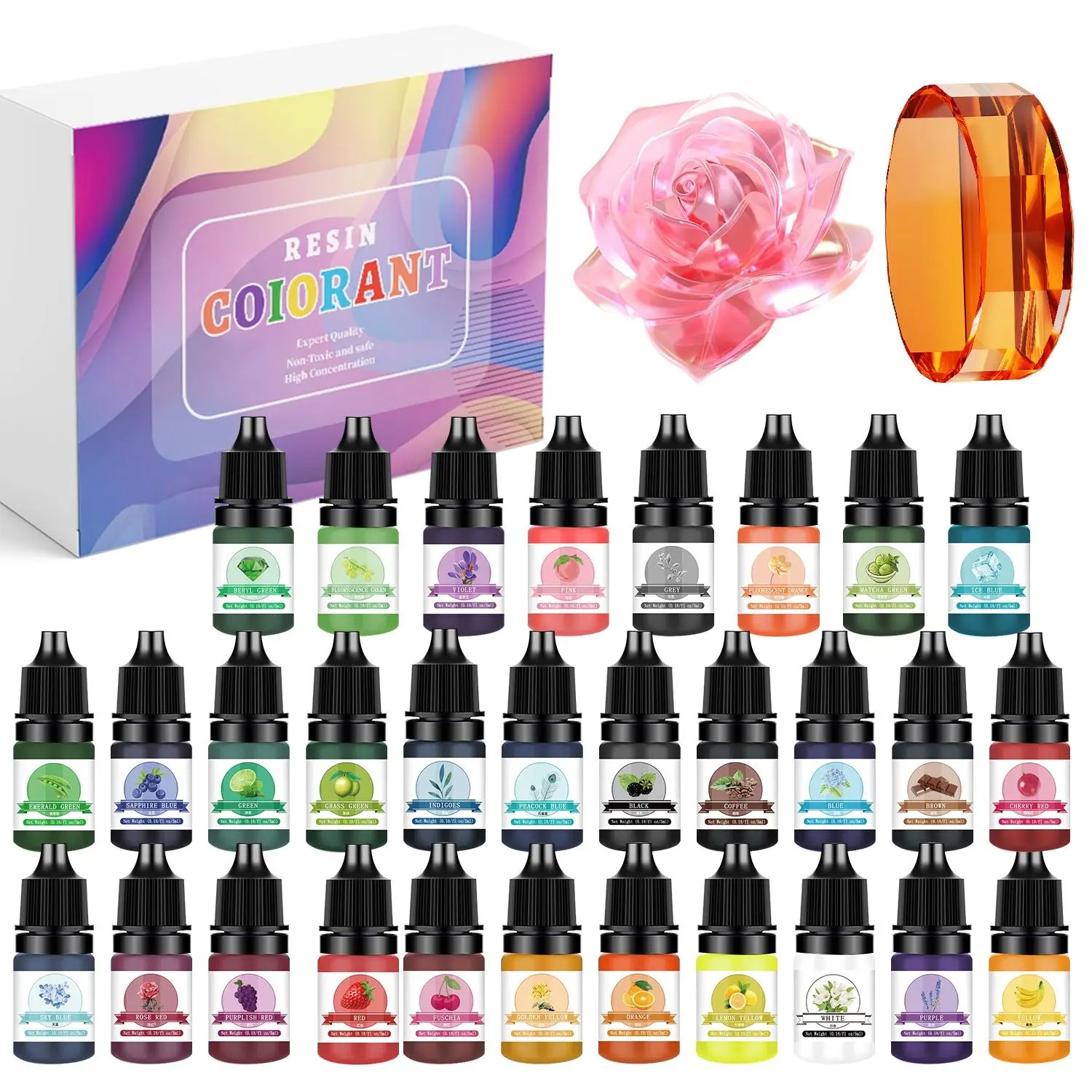 30Colors 5ml Epoxy Resin Pigme - Resin Pigment Set ulasan dan harga