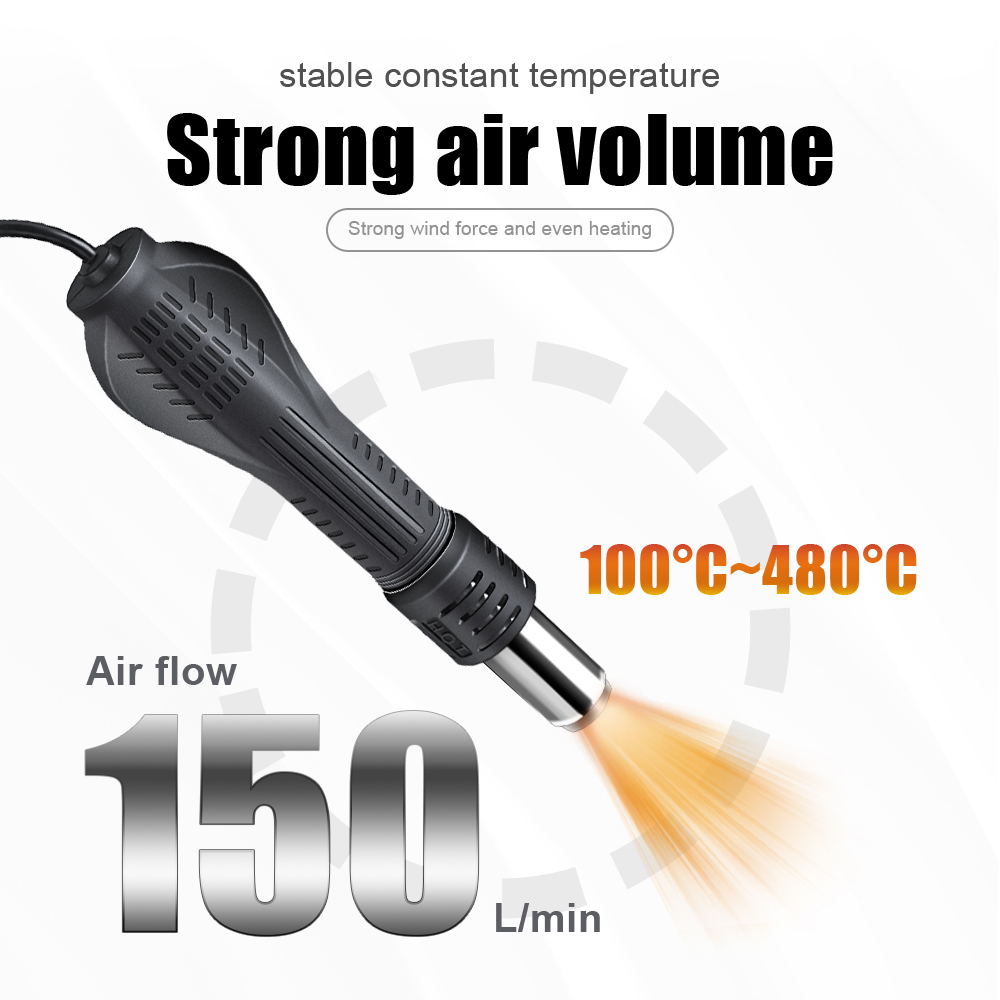 2 in 1 750W Hot Air Gun LCD Di - Heat Gun Small ulasan dan harga