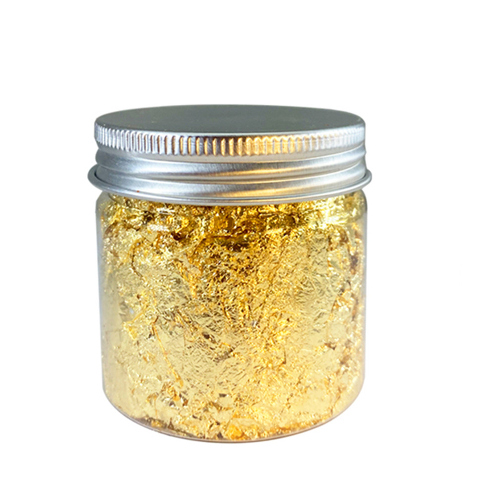Imitation Rose Gold Silver Cop - Gold Foil Flakes ulasan dan harga