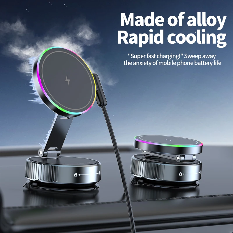 15W Wireless Car Charger Phone - Vacuum Chamber Small ulasan dan harga