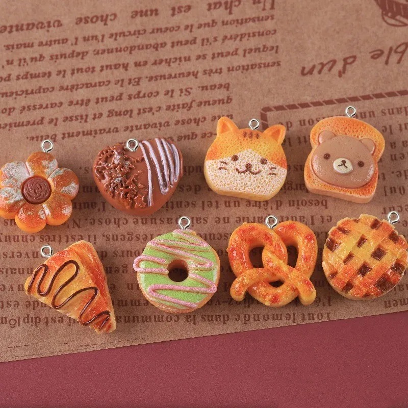 10 Pieces Cute Fake Food Resin - Resin Crafts Diy ulasan dan harga