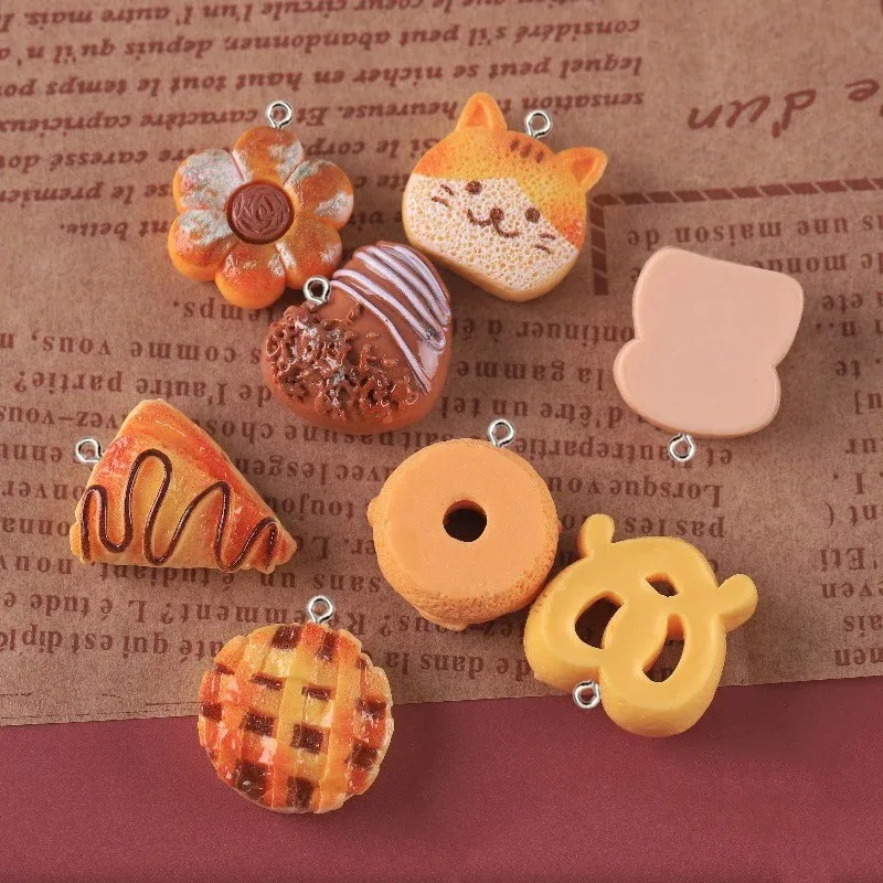 10 Pieces Cute Fake Food Resin - Resin Crafts Diy ulasan dan harga