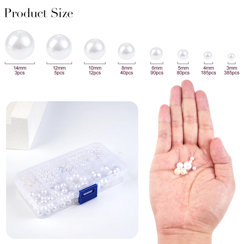 800pcs Artificial Faux Pearl R - Resin Crafts Diy ulasan dan harga