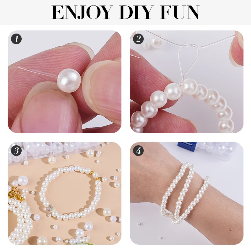 800pcs Artificial Faux Pearl R - Resin Crafts Diy ulasan dan harga