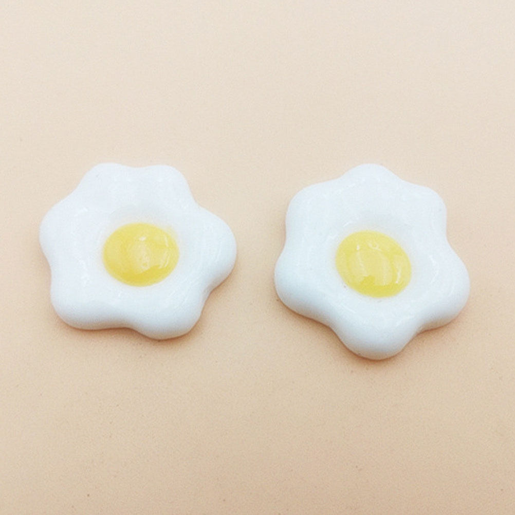 20Pcs Simulated Fried Egg Resi - Resin Craft Material ulasan dan harga