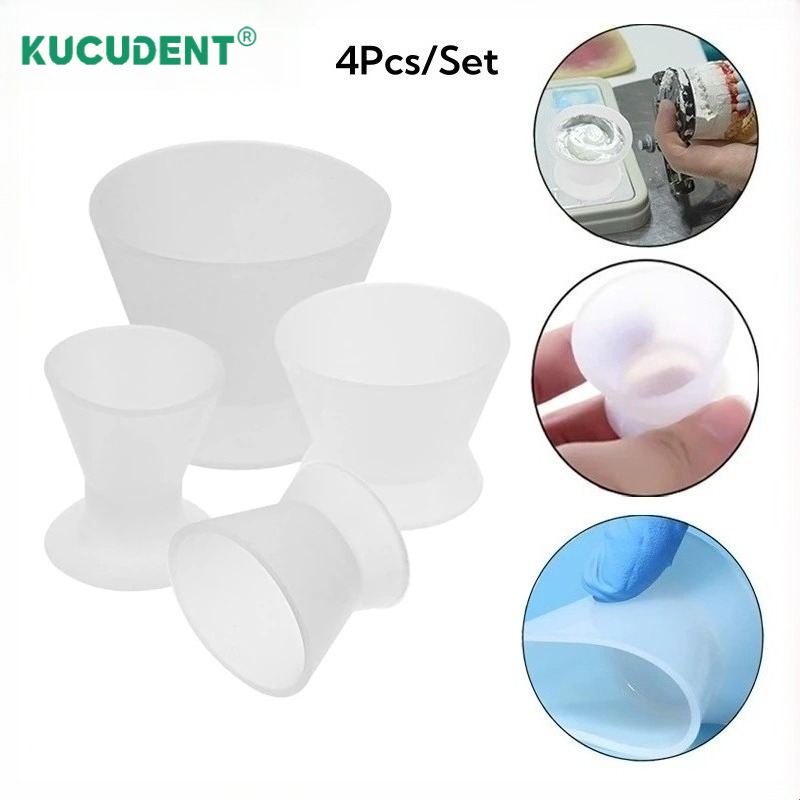 4Pcs/Set Dental Silicone Mixin - Mixing Cup Silicone ulasan dan harga