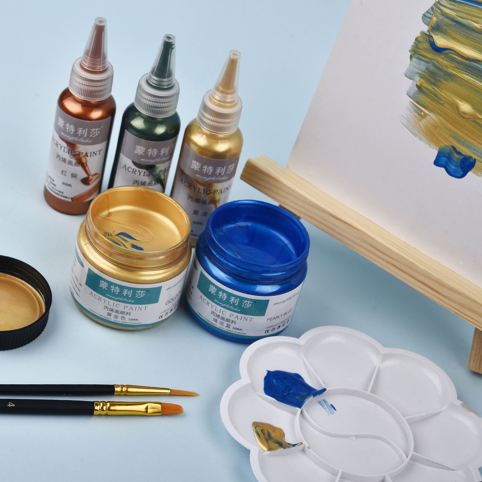 7 Colors 60ml/Bottle Metallic  - Resin Pigment Set ulasan dan harga