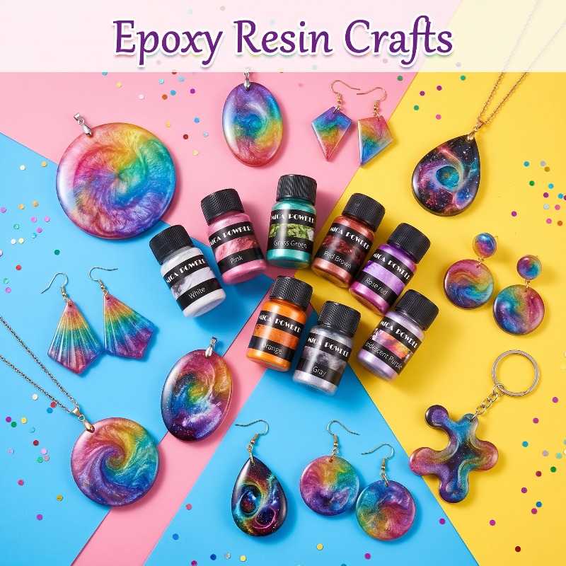 2/24 color metal pigment powde - Resin Pigment Set ulasan dan harga