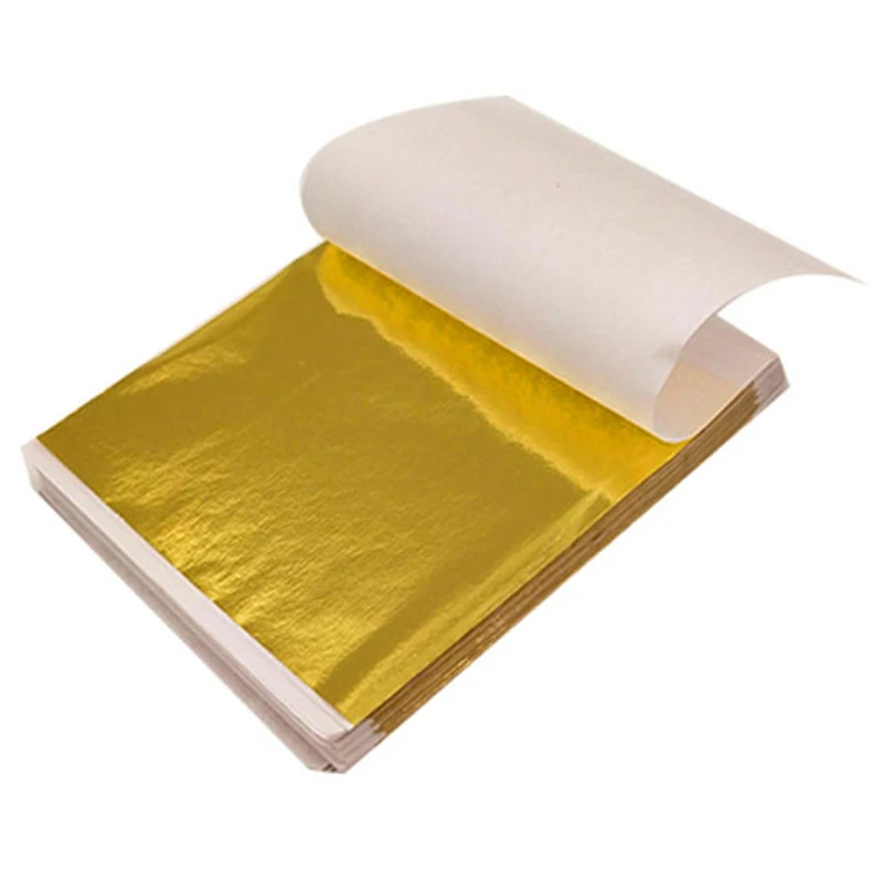 100Pcs 9Cm Individually Packag - Gold Foil Flakes ulasan dan harga