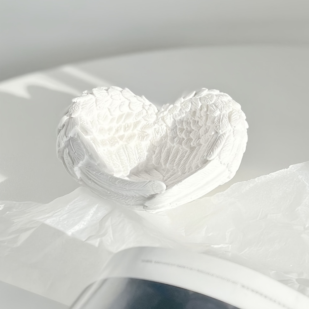 1pc Angel Wing Heart Silicone  - Resin Craft Ideas ulasan dan harga